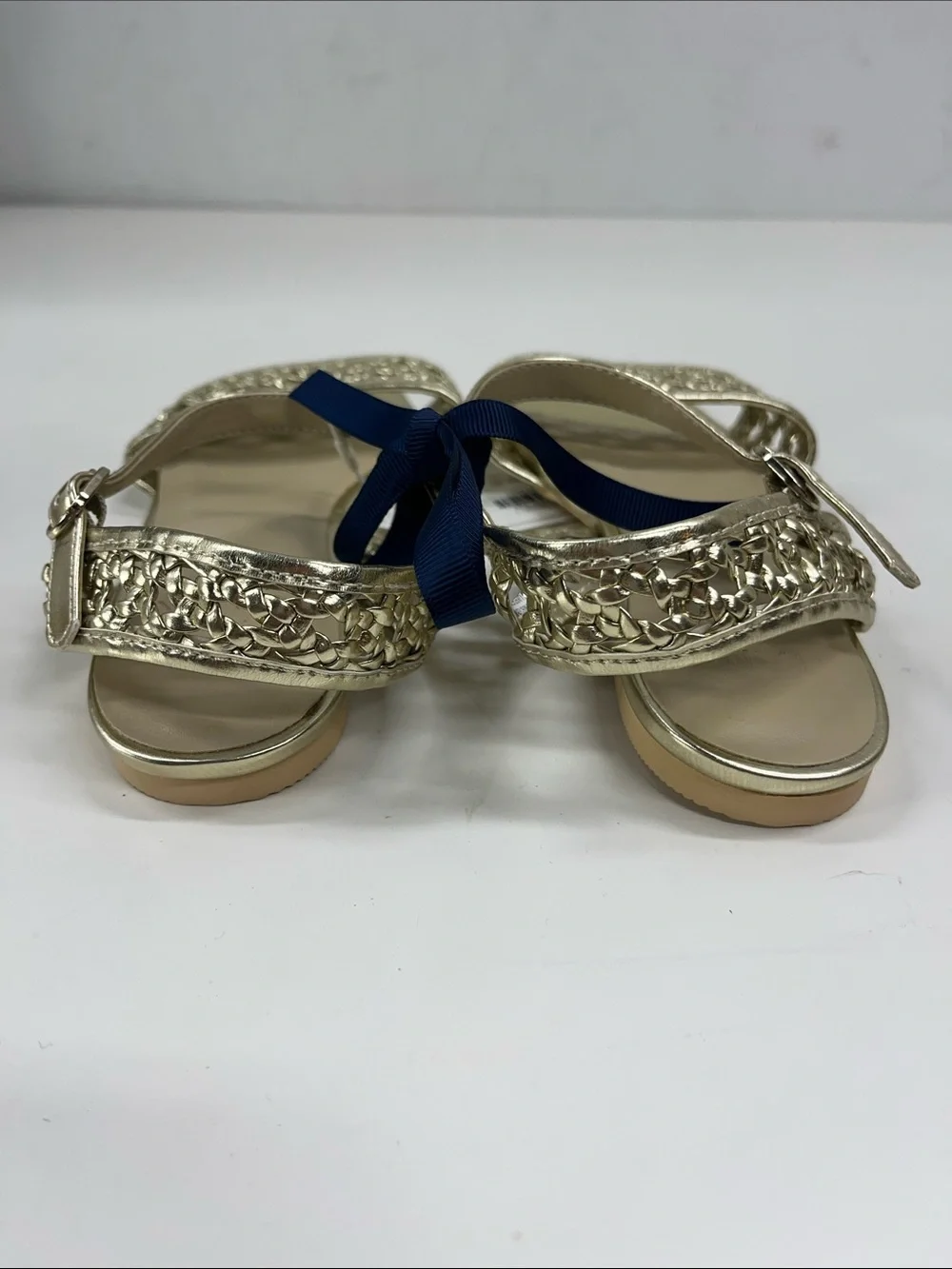 NWT Janie and Jack Sandal In Gold Size 1
